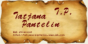 Tatjana Pantelin vizit kartica